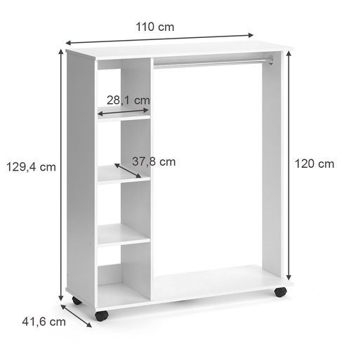 Vestiaire Cosmo 36689 Blanc 110x129.4cm