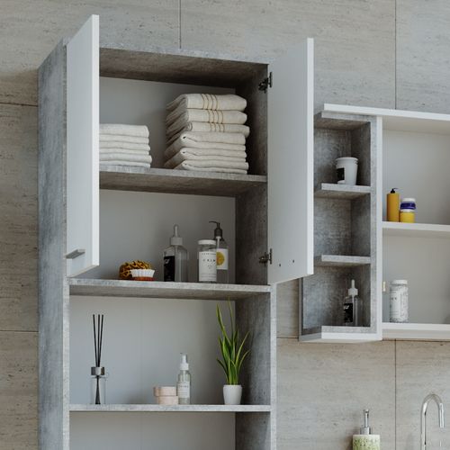 Colonne De Salle De Bain Maris, Béton, 56.1x190cm