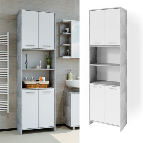 Colonne De Salle De Bain Maris, Béton, 56.1x190cm