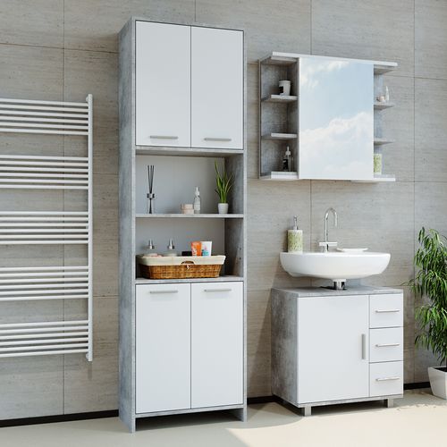 Colonne De Salle De Bain Maris, Béton, 56.1x190cm