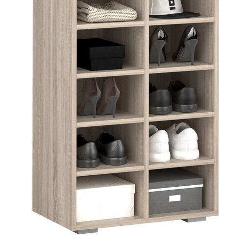 Armoire à Chaussures Paris, Sonoma, 52.4x183.3cm 22 Compartiments