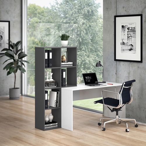 Bureau Mara 36769 Blanc/anthracite 166.8x59cm