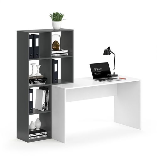 Bureau Mara 36769 Blanc/anthracite 166.8x59cm