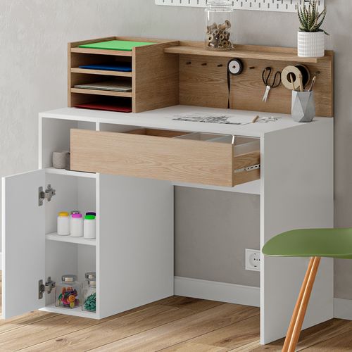 Bureau  36756 Blanc/sonoma 100x50cm