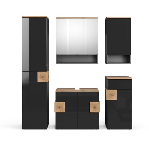 Ensemble De Meubles De Salle De Bains Eden 36926 Anthracite 5 Pièces