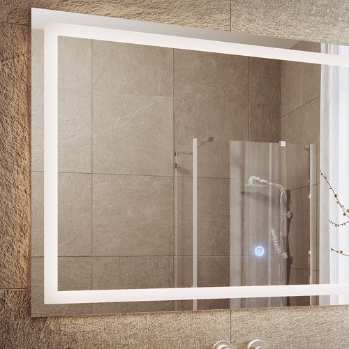 Miroir Mural Viola 36823 Verre 2.8x70cm Avec Éclairage LED