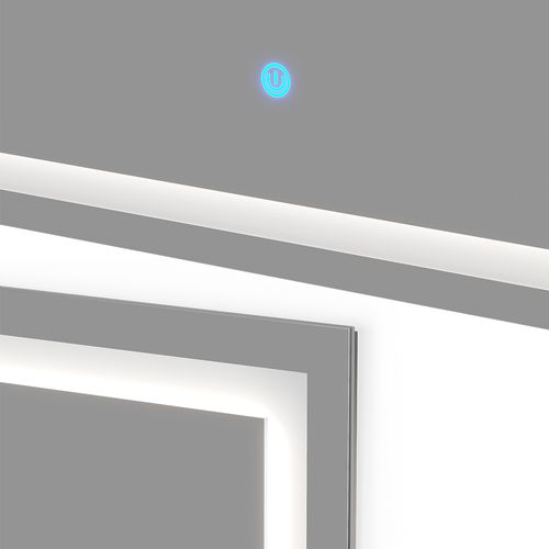 Miroir Mural Viola 36823 Verre 2.8x70cm Avec Éclairage LED