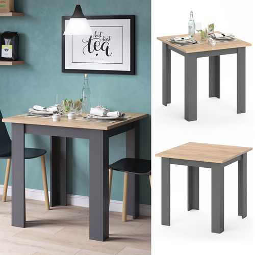 Table De Salle à Manger Karlos 36815 Chêne De Force Doré 80x80cm