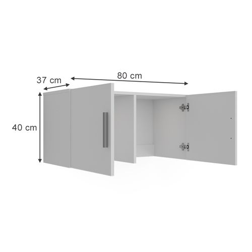 Module Dextension Ingo 36391 Blanc 80x40cm Avec 2 Portes