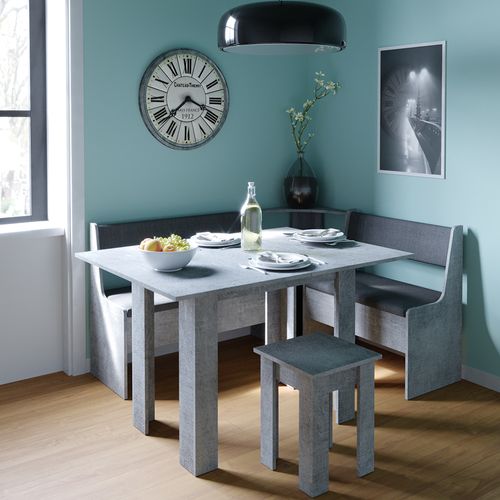 Groupe De Banquettes Dangle Roman 36915 Béton 150x120cm Avec Table