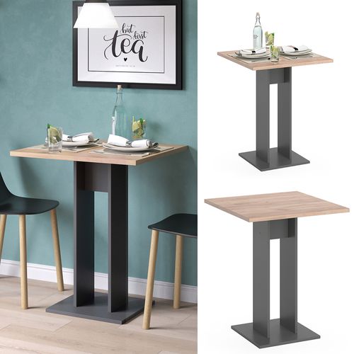 Table De Salle à Manger Repose 36916 Anthracite 65x65cm