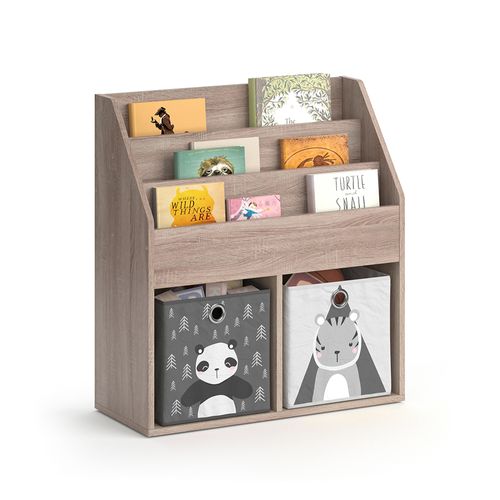 Bibliothèque Enfant Luigi 37024 Sonoma 72x79cm Avec 2 Boxes Pliants Opt.2