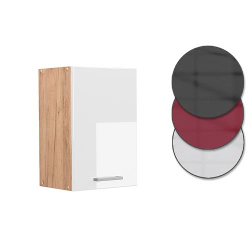 Elément Haut De Cuisine R-line 37107 Blanc Haute Brillance 40cm