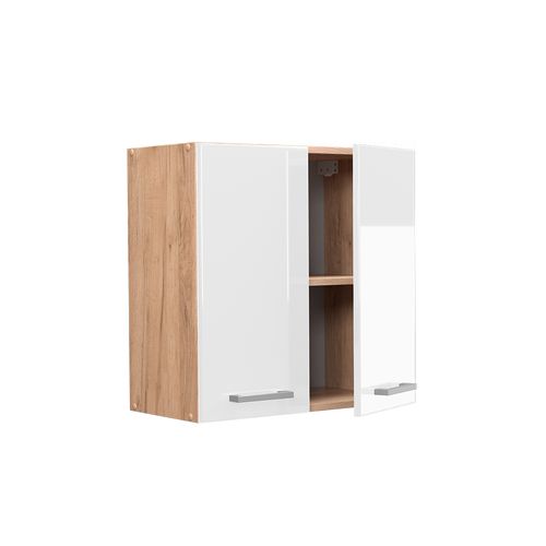 Elément Haut De Cuisine R-line 37108 Blanc Haute Brillance 60cm