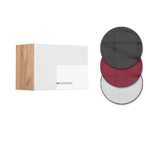 Elément Haut De Cuisine R-line 37109 Blanc Haute Brillance 60cm Plat