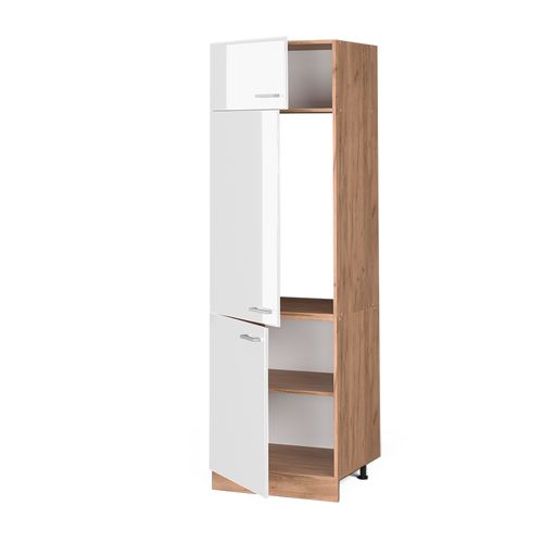 Armoire Pour Frigo R-line 37112 Blanc Haute Brillance 60cm