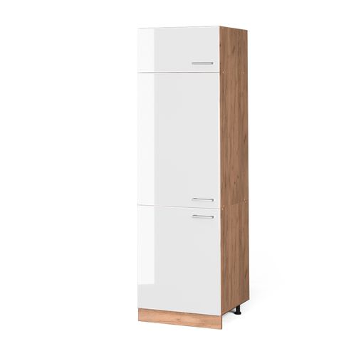 Armoire Pour Frigo R-line 37112 Blanc Haute Brillance 60cm