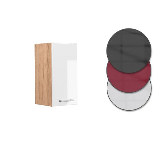 Elément Haut De Cuisine R-line 37114 Blanc Haute Brillance 30cm