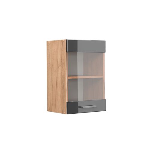 Armoire En Verre R-line 37122 Anthracite Haute Brillance 40cm