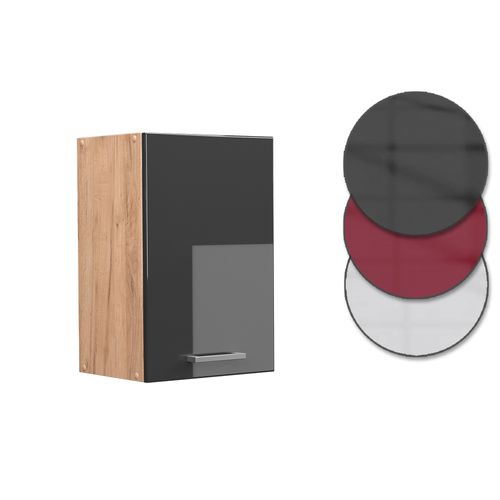 Elément Haut De Cuisine R-line 37123 Anthracite Haute Brillance 40cm