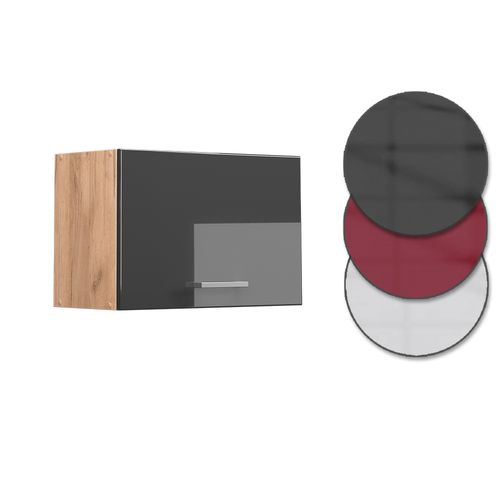 Elément Haut De Cuisine R-line 37125 Anthracite Haute Brillance 60cm Plat