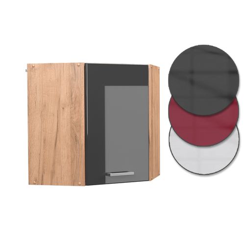 Elément Haut De Cuisine R-line 37127 Anthracite Haute Brillance 57cm