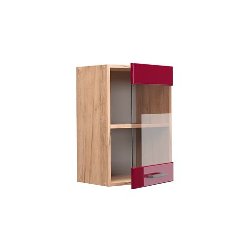 Armoire En Verre R-line 37142 Rouge Brillant 40cm