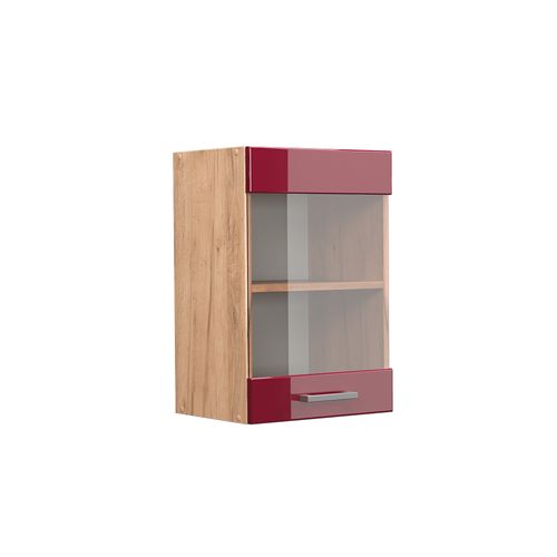 Armoire En Verre R-line 37142 Rouge Brillant 40cm