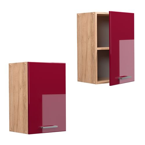 Elément Haut De Cuisine R-line 37143 Rouge Brillant 40cm