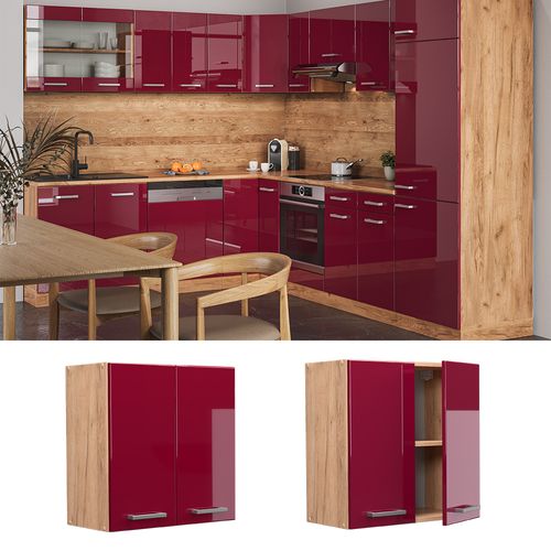 Elément Haut De Cuisine R-line 37144 Rouge Brillant 60cm
