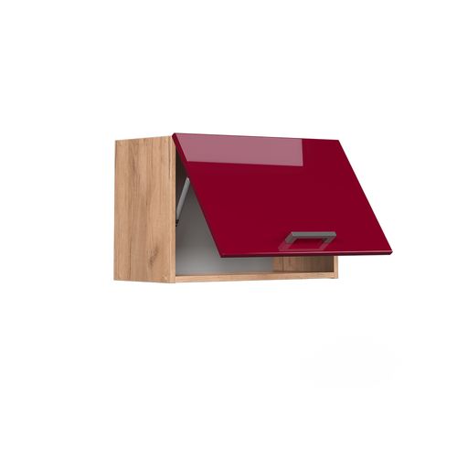 Elément Haut De Cuisine R-line 37145 Rouge Brillant 60cm Plat