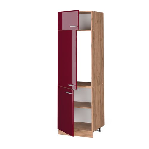 Armoire Pour Frigo R-line 37148 Rouge Brillant 60cm