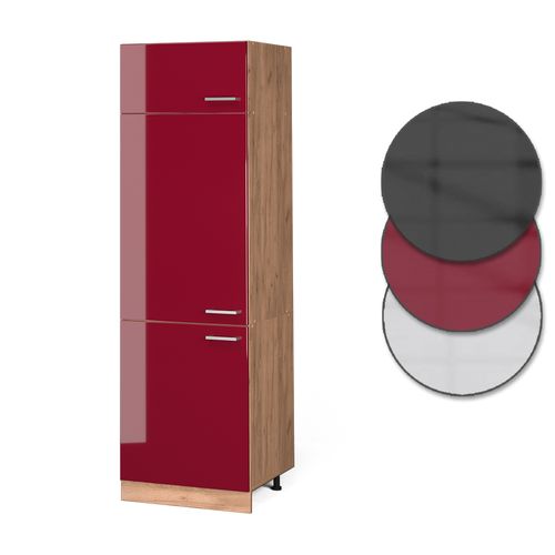Armoire Pour Frigo R-line 37148 Rouge Brillant 60cm