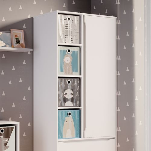 Armoire Ruben 37173 Blanc 80x190cm