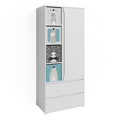 Armoire Ruben 37173 Blanc 80x190cm