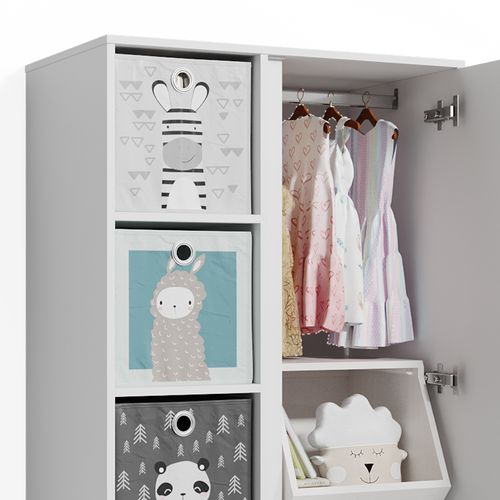 Armoire Ruben 37173 Blanc 80x190cm