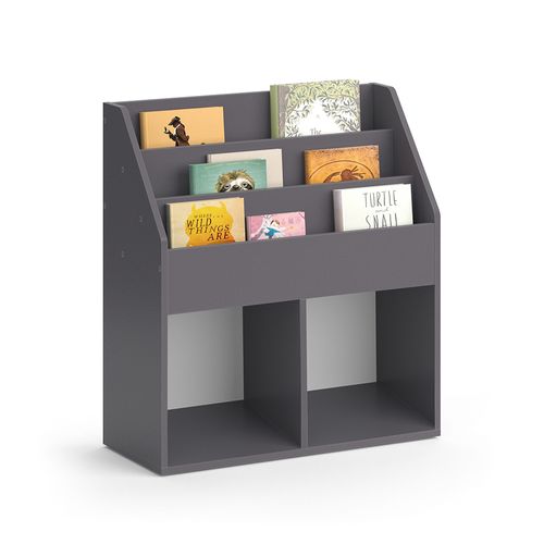 Bibliothèque Enfant Luigi 37175 Gris 72x79cm Avec 2 Boxes Pliants Opt.2