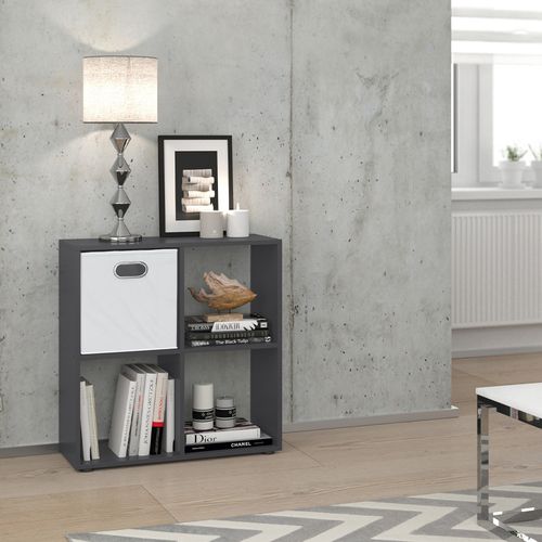 Meuble De Rangement Cube Tetra 37167 Gris 72.6x72cm