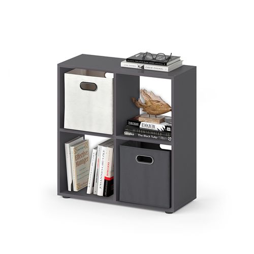 Meuble De Rangement Cube Tetra 37167 Gris 72.6x72cm