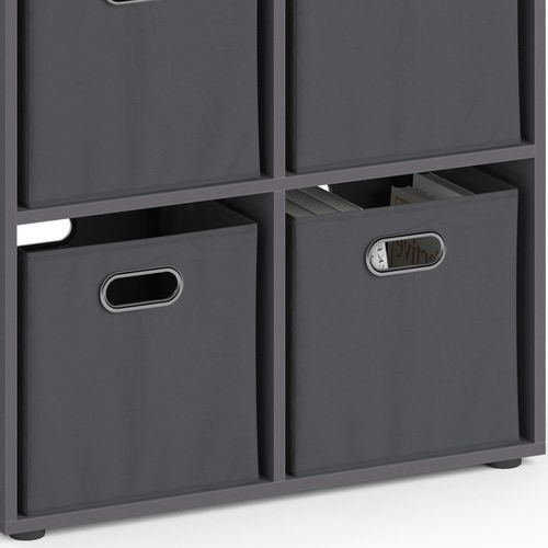 Meuble De Rangement Cube Tetra 37176 Gris 72.6x72cm