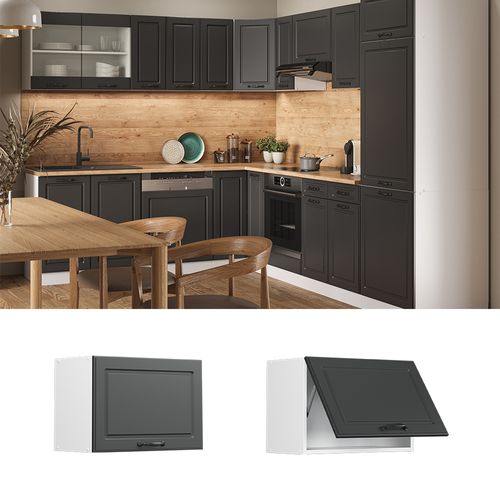Elément Haut De Cuisine R-line 37243 Anthracite Campagne 60cm Plat