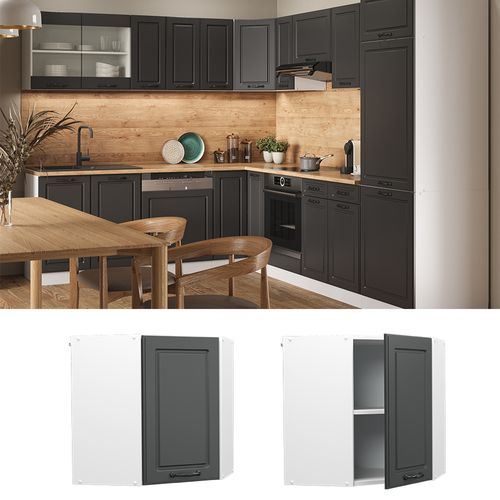 Elément Haut De Cuisine R-line 37245 Anthracite Campagne 57cm