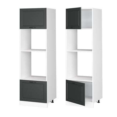 Armoire Micro-ondes R-line 37247 Anthracite Campagne 60cm
