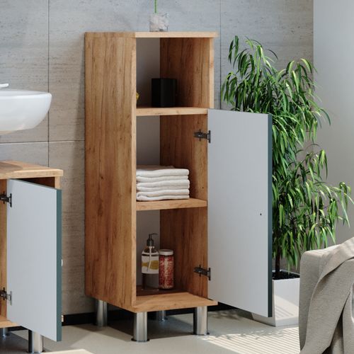 Meuble De Rangement De Salle De Bain Fynn, Vert, 30x95cm