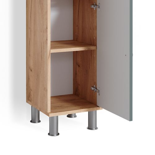 Meuble De Rangement De Salle De Bain Fynn, Vert, 30x95cm