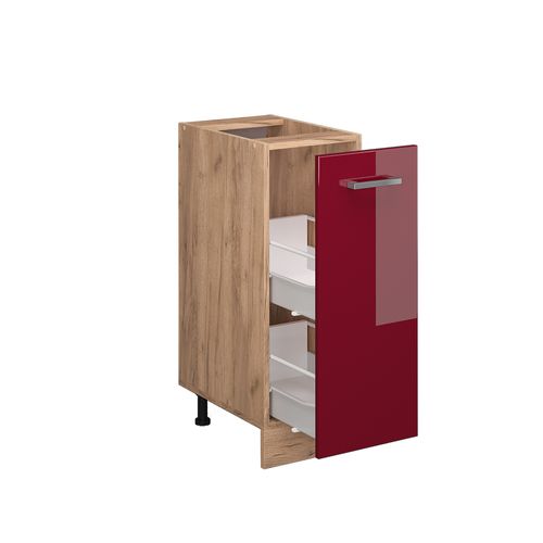 Meuble De Cuisine R-line 37484 Rouge Brillant 30cm Sans Pt