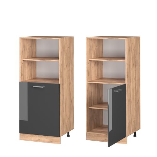 Meuble Pour Four R-line 37492 Anthracite Haute Brillance 60cm