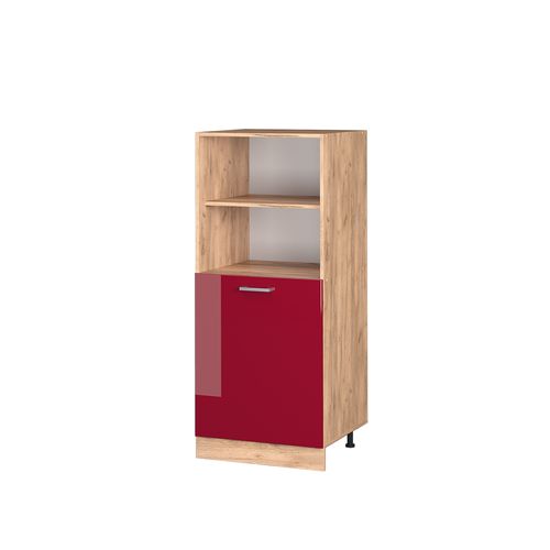 Meuble Pour Four R-line 37493 Rouge Brillant 60cm