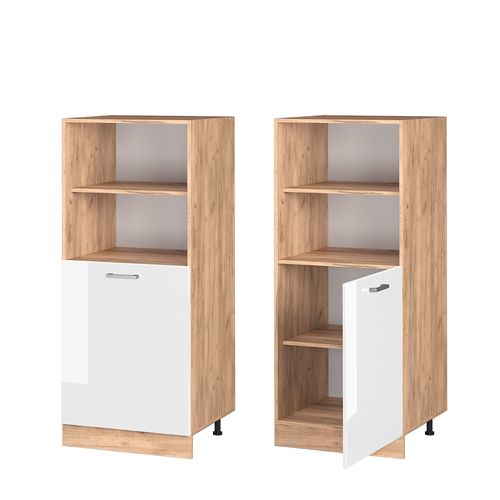 Meuble Pour Four R-line 37494 Blanc Haute Brillance 60cm