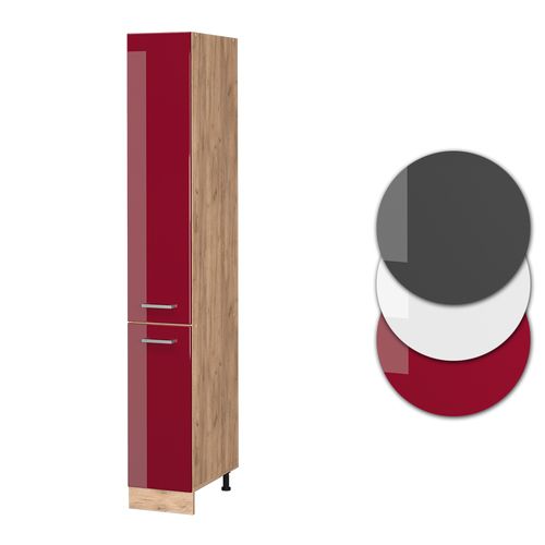 Meuble Haute De Cuisine R-line 37499 Rouge Brillant 30cm